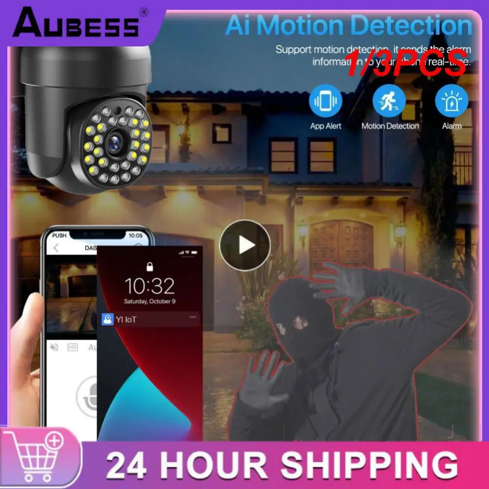 

1/3PCS Mccpuo 5MP 5G WIFI Outdoor Camera AI Human Tracking Security Surveillance PTZ Camera Full Color Night Vision YILOT