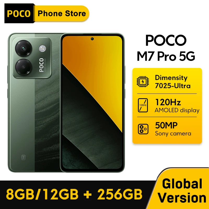 POCO M7 Pro 5G 本体 45W充電器付き 日本国内版 新たなハイコスパスマホ「POCO M7 Pro 5G」日本発売! このクラス