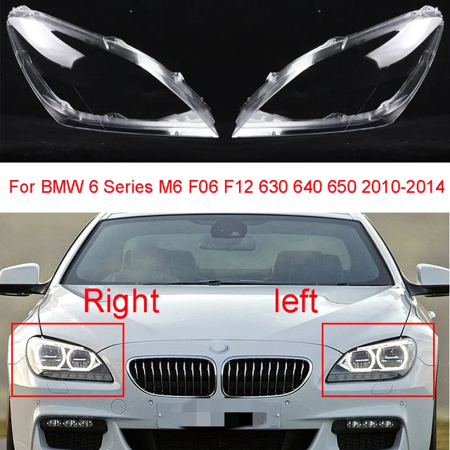 Auto Front Scheinwerfer Abdeckung Für BMW 6 Series M6 F06 F12 630 640 650  2010-2014 Glas Scheinwerfer Transparent lampenschirm Objektiv - AliExpress