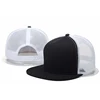 New Custom Logo Adjustable Unisex Mesh Flat Brim Baseball Caps Hip Hop for Men Snapback Trucker Cap Women Casual Shade Dad Hat 3