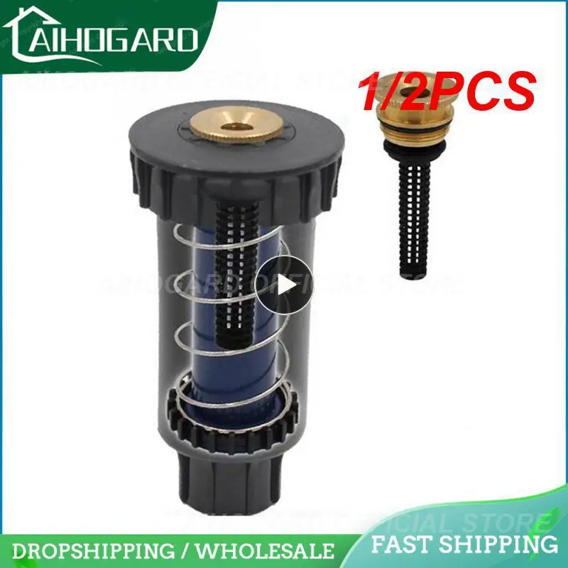 

1/2PCS Inch Popup Sprinklers 90/180/360 Degree Automatic Stretching Pure Copper Lawn Buried Head Garden Irrigation Waterting