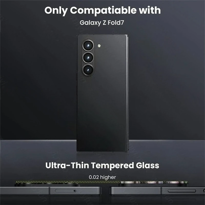Aluminum Alloy Ring Case with Metal Lens Protector for Samsung Galaxy ZFold Series