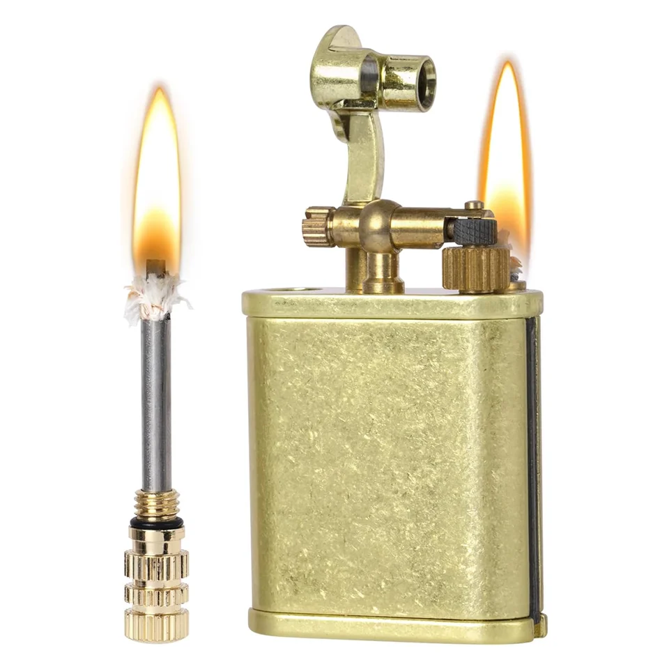 2 In 1 Metal Kerosene Windproof Lighter