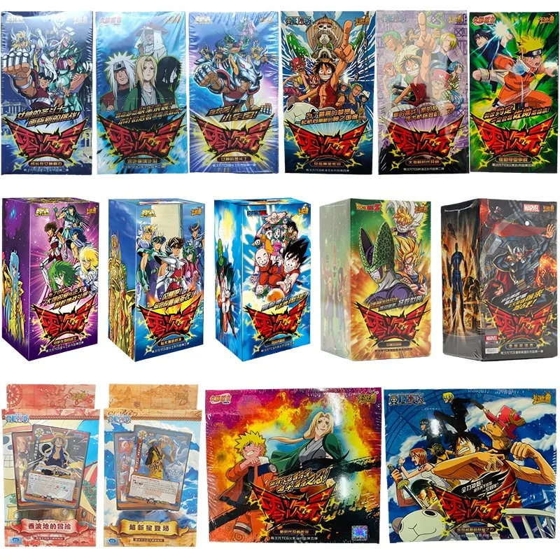 Kyou Anime Giapponese Saint Seiya One Piece Dragon Ball Marvel Grim Reaper Card Booster Pack Rare Collection Card Regali Giocattolo Per Bambini