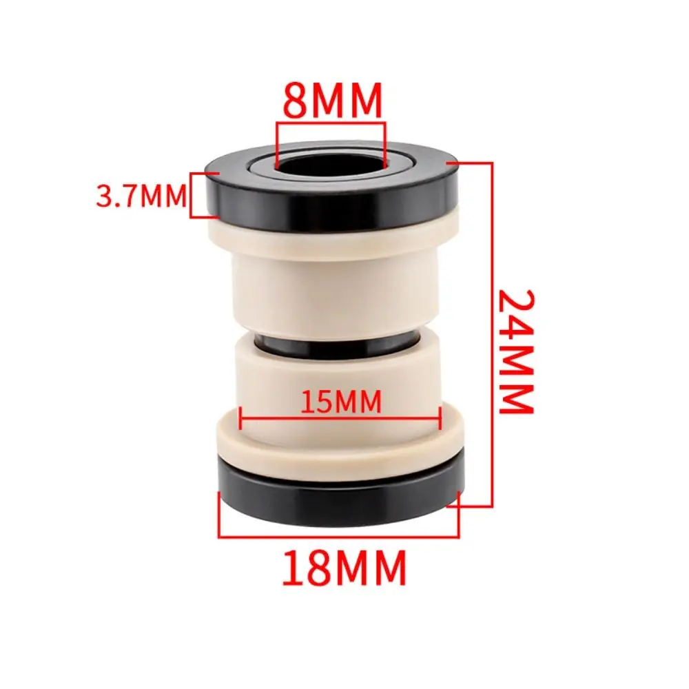 MTB 리어 쇼크 부싱 ID 12.7mm 22 - 68mm 충격 흡수 장치 DU 부싱 교체 가능 OD 15mm 자전거 리어 쇼크 흡수 장치
