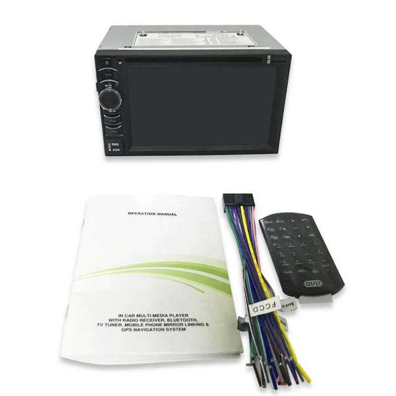포드 차량용 스테레오 CD DVD HD 플레이어, 라디오 블루투스 FM AM TV USB, 6.2 인치, 2 DIN