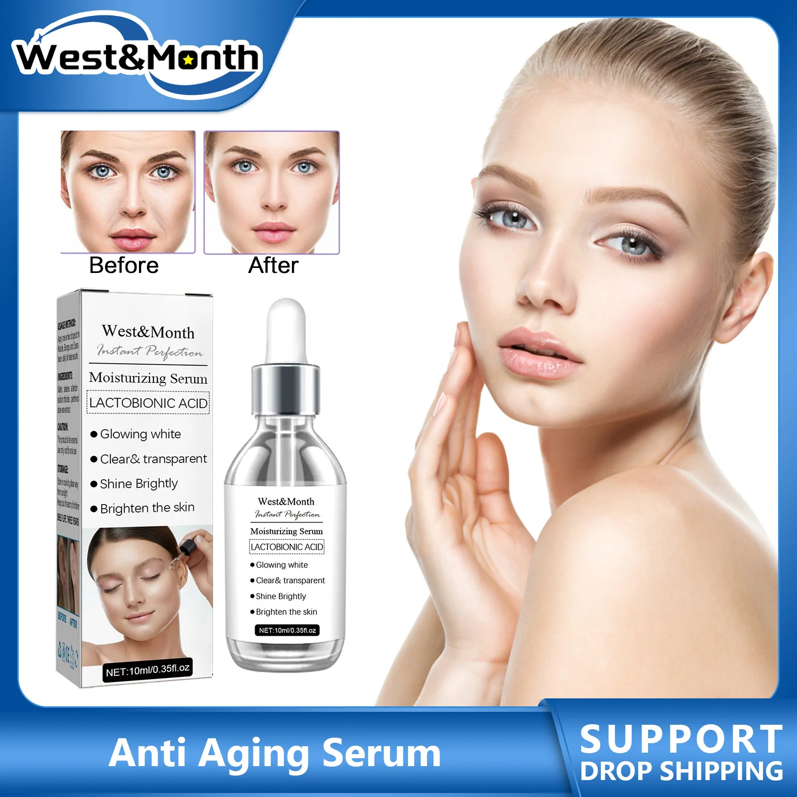 

Wrinkle Removing Serum Anti Aging Pigmentation Corrector Shrink Pore Tighten Whitening Nourishing Face Firming Ordinary Essence