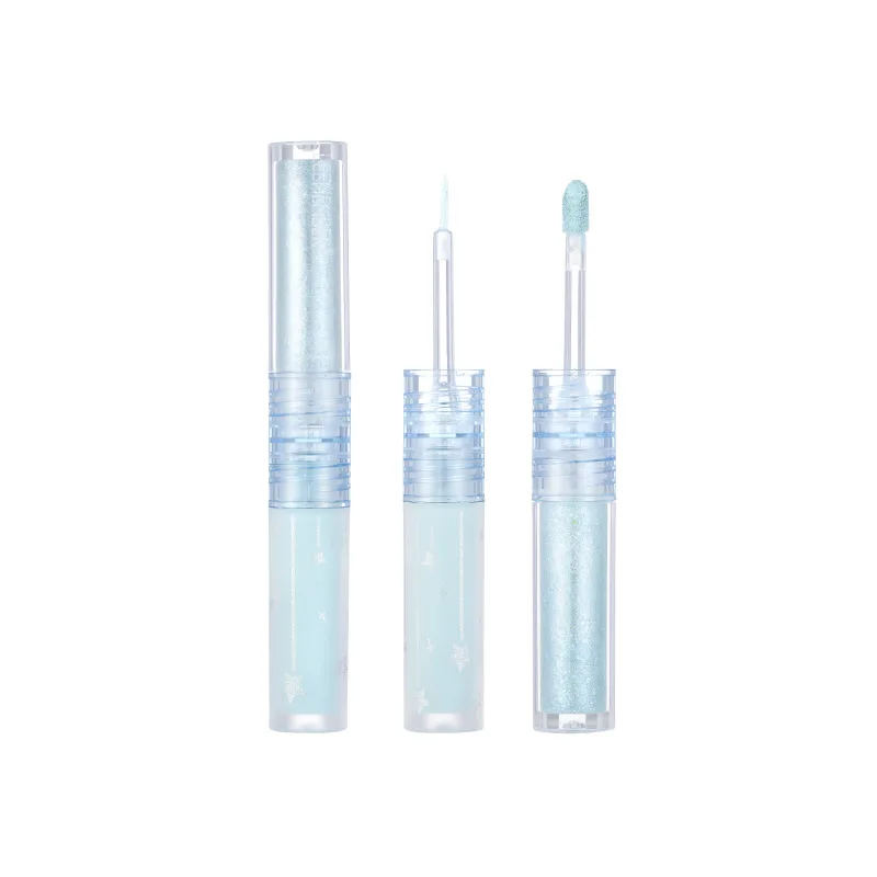 LEEMEMBER Gemini Series Liquid Eyeshadow Fine Diamond Refresh Eye Shadow Double Texture Effect Brighten Makeup Cosmetic 4