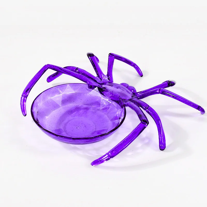 Halloween Spider Shaped Bowl Fruits Candy Basket Snack Cookie Plate Tray Kids Trick or Treat Halloween Party Table Decorations