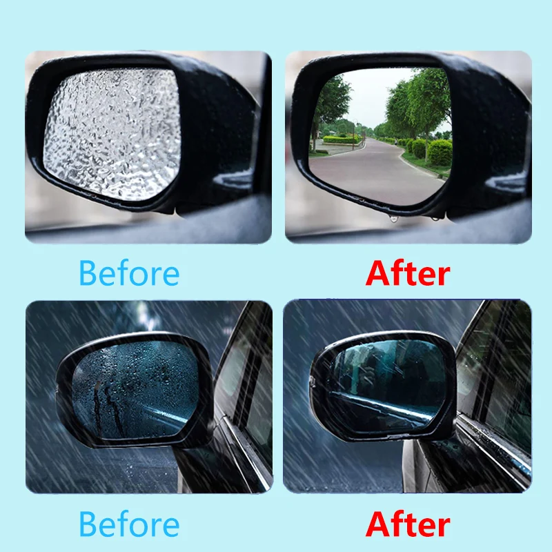 Universal DC12V Car Side Mirror Heating Pad  Rainy/Snowy Season Vehicle Rearview Mirror Heating Quick Remove RainWater/Fog/Frost