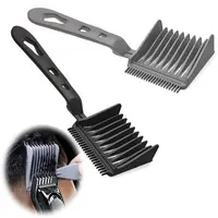 Men Styling Tool Barber Fade Combs Ergonomic Gradienter Design Hair Cutting Comb Plastic Barber Supplies Curved Comb for Salon 1