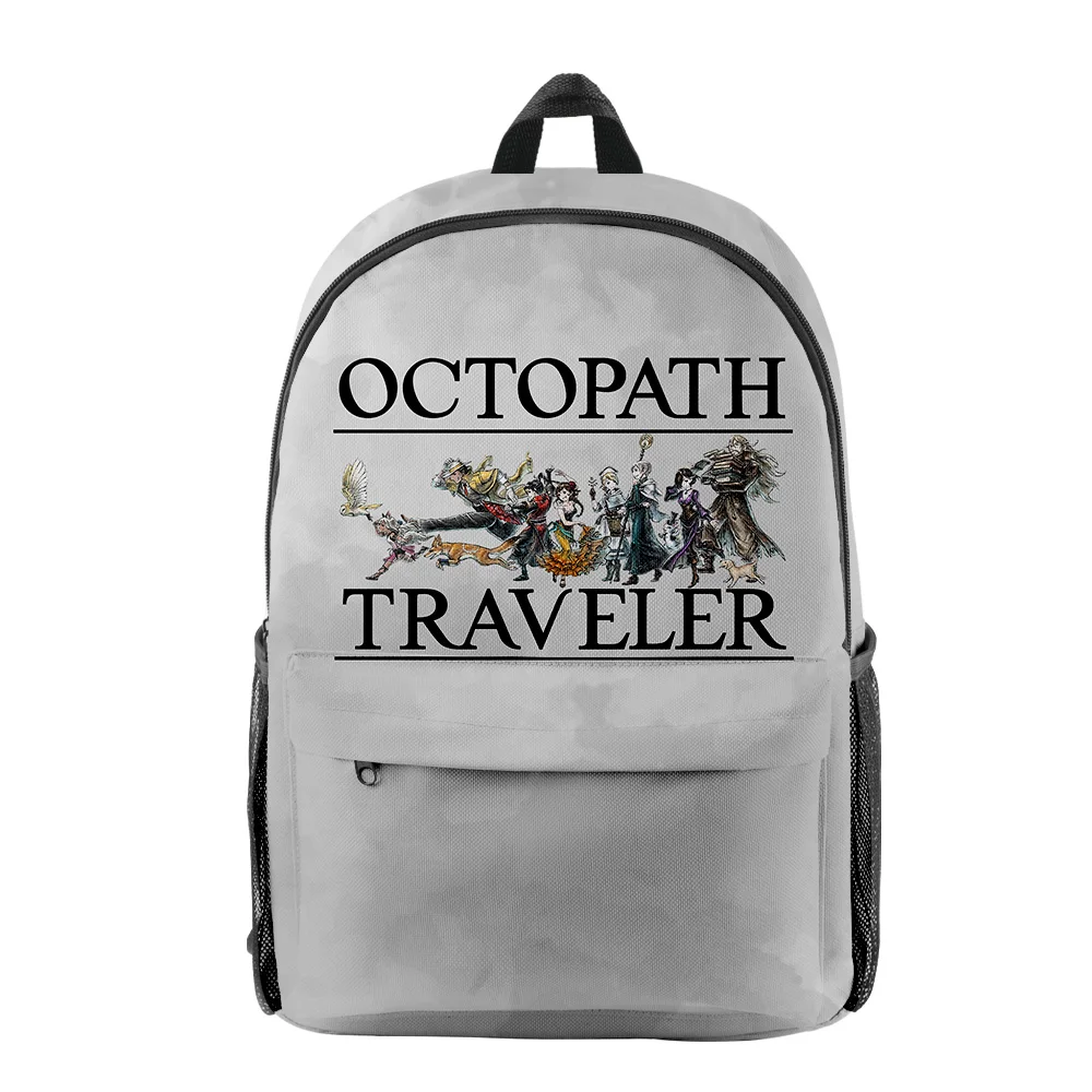 Popular Octopath Traveler pupil Bookbag Notebook Backpacks 3D Print Oxford Waterproof Boys/Girls Fashion Travel Backpacks