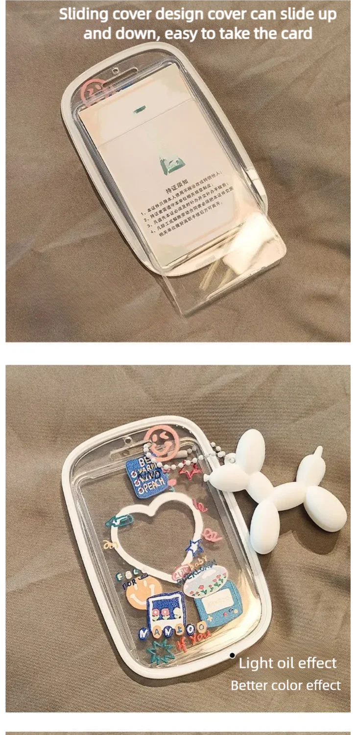 Bus Card Set 1PC Campus Card Subway Work Factory Brand Ins Set Meal ID Pick-up and Drop off Protec card protector idol card protector memory card protector