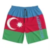2023 Summer Polyester Azerbaijan Country Flag 3D Printed Men's Board Shorts Beach Pocket Running Summer Pants 1