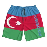 2023 Summer Polyester Azerbaijan Country Flag 3D Printed Men's Board Shorts Beach Pocket Running Summer Pants 1