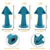 3Pcs Caulk Nozzle Applicator Silicone Caulking ToolS Sealant Nozzle Caulking Epoxy Piston Nozzle Accessory For Tile Brick Joints 6