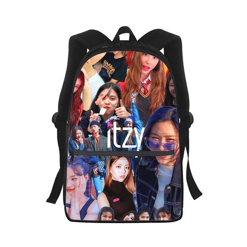 KPOP ITZY Men Women Backpack 3D Print Fashion Student School Bag Laptop Backpack Kids Travel Shoulder Bag