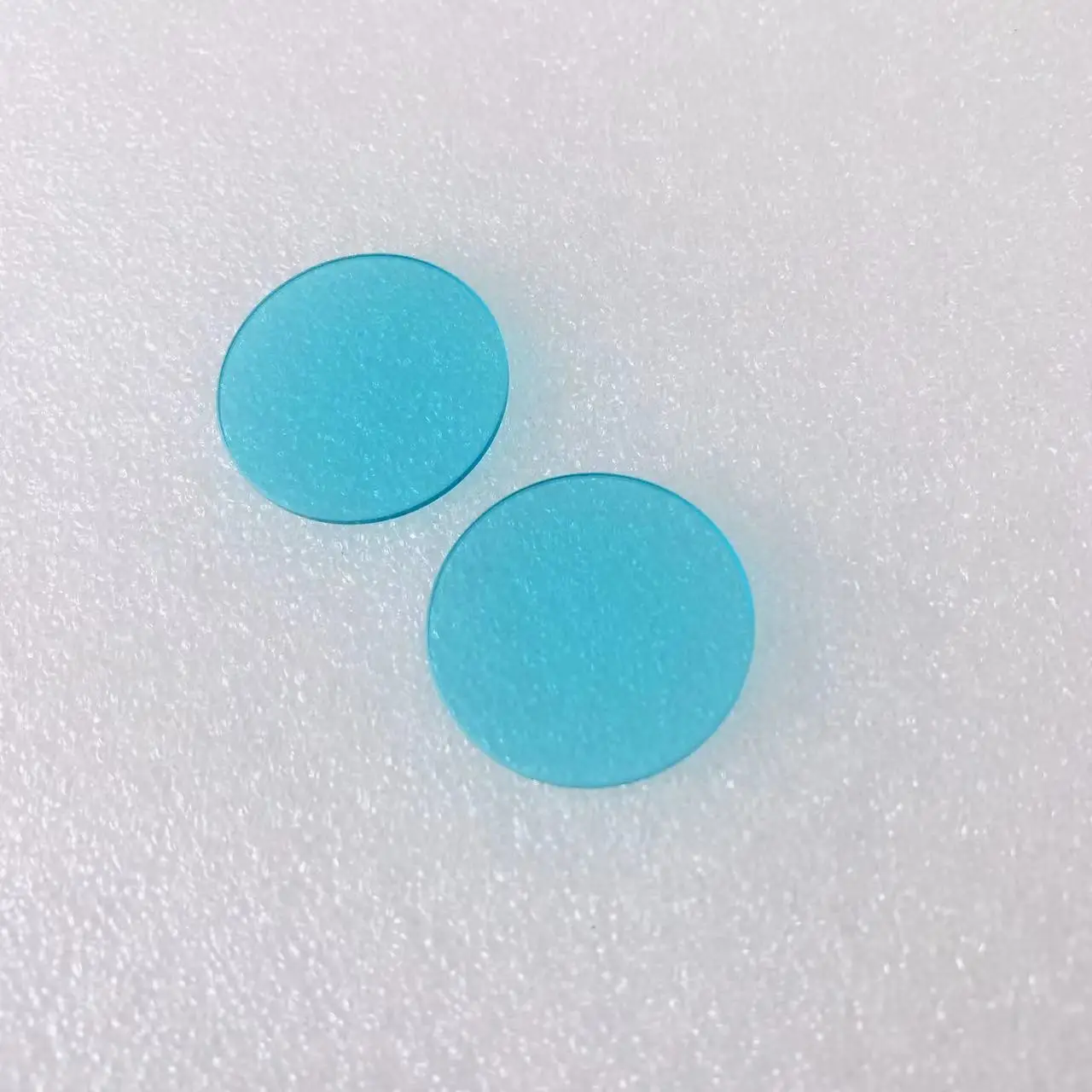 5개 총 크기 직경 49mm 및 2mm 두께 IR 컷 블루 필터 광학 유리 QB21