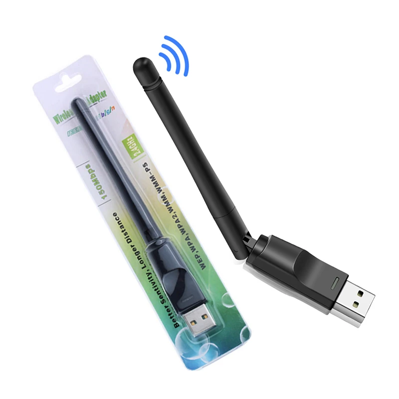 lan adapter for mobile 150Mbps MT7601 Wireless Network Card Mini USB WiFi Adapter Ethernet LAN Wi-Fi Receiver Dongle for PC Desktop Laptop 2.4GHz wifi adapter for pc