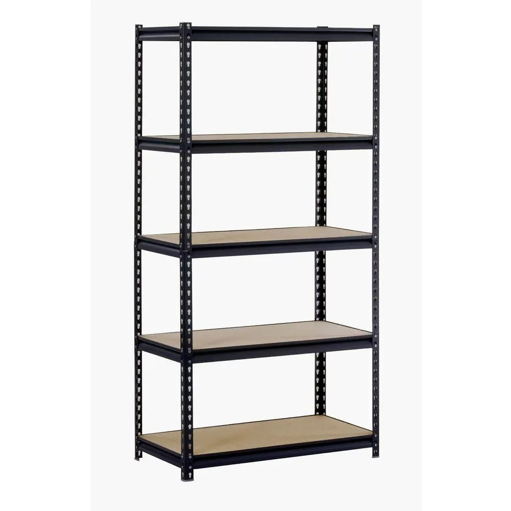 

Muscle Rack Freestanding Black 5-Tier Steel Shelving Unit, 800lbs Capacity