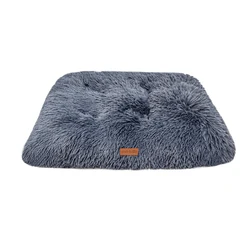 Plush Washable Anti-Slip Fluffy Pet Sleeping Mat - XXL (Dark Gray)