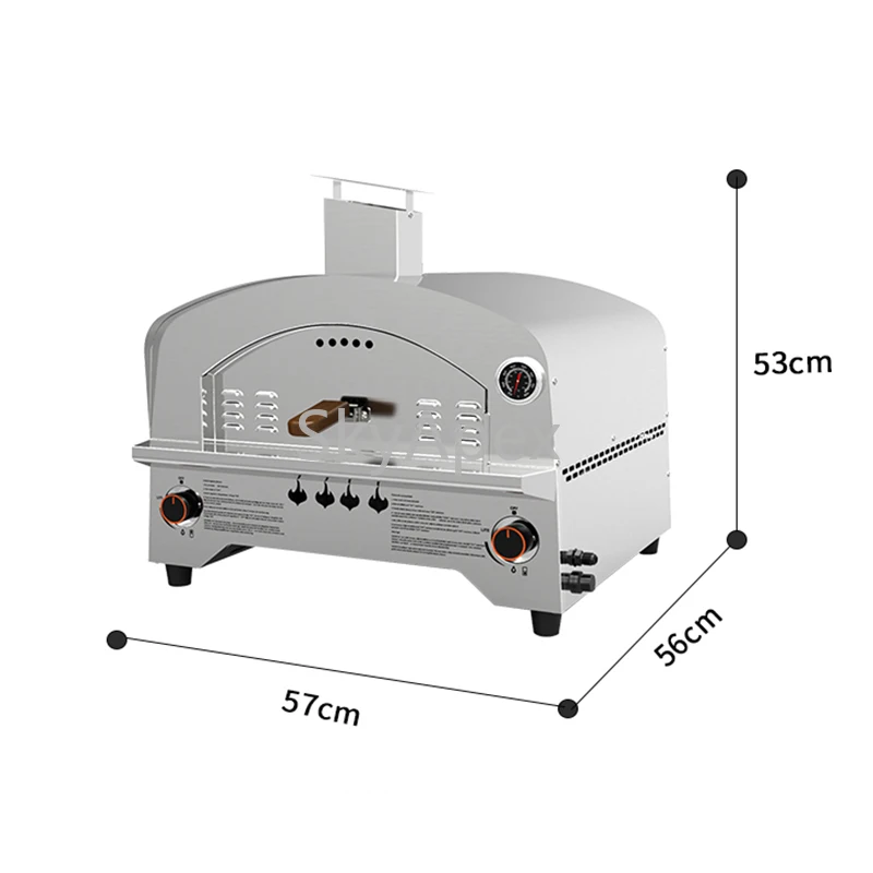 Premium Modern Luxurious Outdoor Professional Small I ndoor Portable Stainless Steel Garden Pizza Making Gas Oven Fast Heating