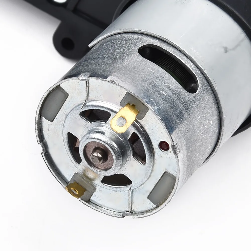 전기 모터 기어박스 전동 공구 기어, RS550, 12V 교체, 어린이 자동차 장난감, 휴대용 40000RPM PP 소재, 금속 블랙