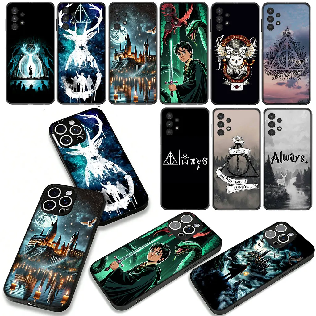Whimsical Owl & Wand Poster Art Phone Case Cover
