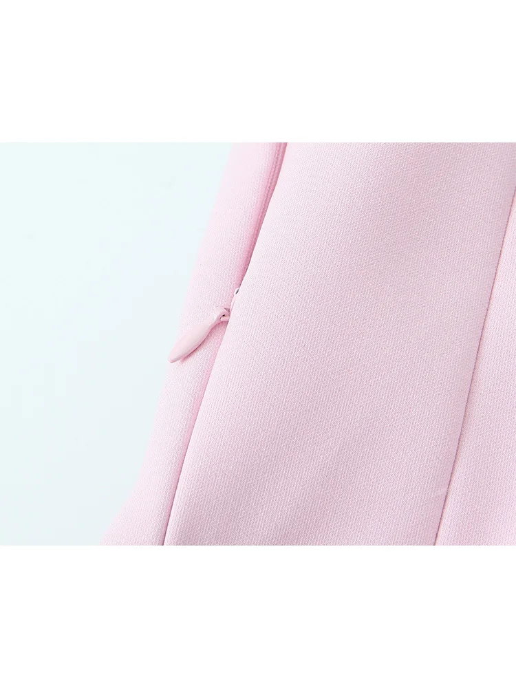 TFMLN Women Fashion Strapless Top Female Casual Sexy Slim Fitting Side Zipper Solid Short Top 2025 Summer New 2 Colors