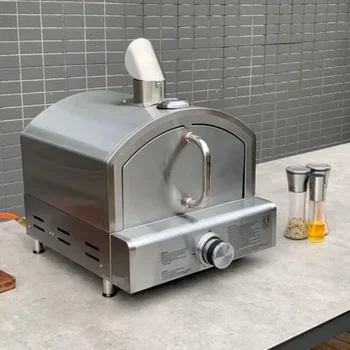 Macchina per bistecche alla griglia portatile in acciaio inossidabile 220v XM-039 Forno per pizza portatile Macchina da forno GPL Macchina da forno per cottura all'aperto 1