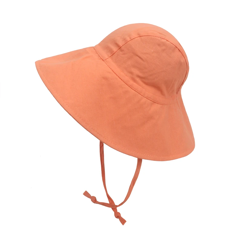 Kids Cotton Bucket Hat - UV Protection Summer Beach Cap