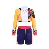 Ensembles de vêtements pour filles, costumes de Cosplay de dessin animé pour enfants, spectacle sur scène k-pop, 2 pièces, tenues de Costume de jeu de rôle de film pour filles 6