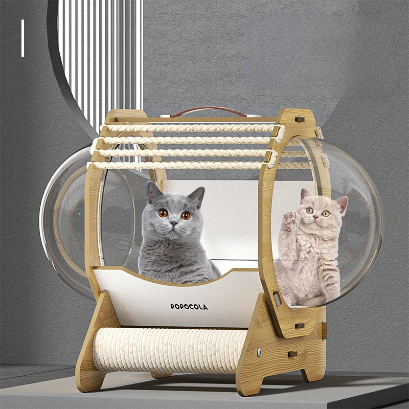 

Capsule Cat House, Multi-cat Four Seasons Universal Summer Dog Houses, Closed Transparent Cats Home Villa Pet Supplies Dog Nest