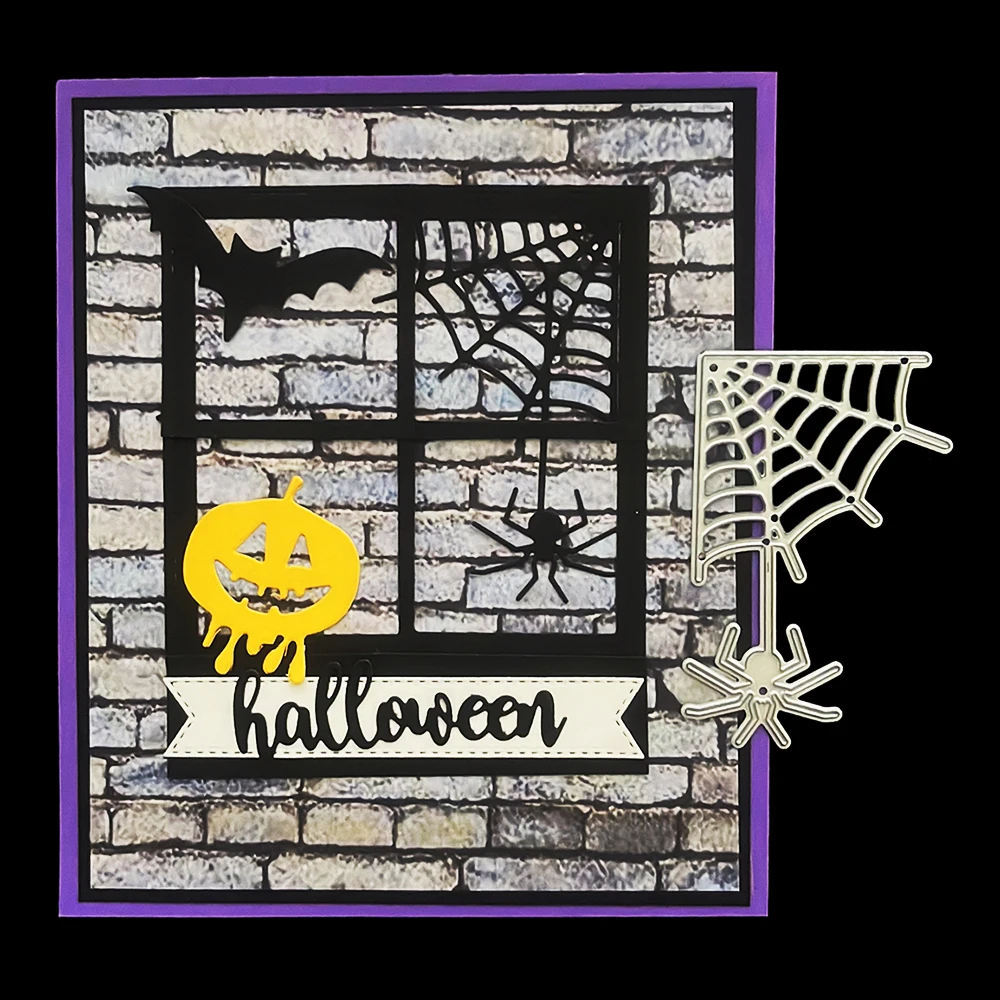 

Spiderweb metal cutting dies cut for card making Halloween decorations diy scrapbooking paper embossing template stencil dies