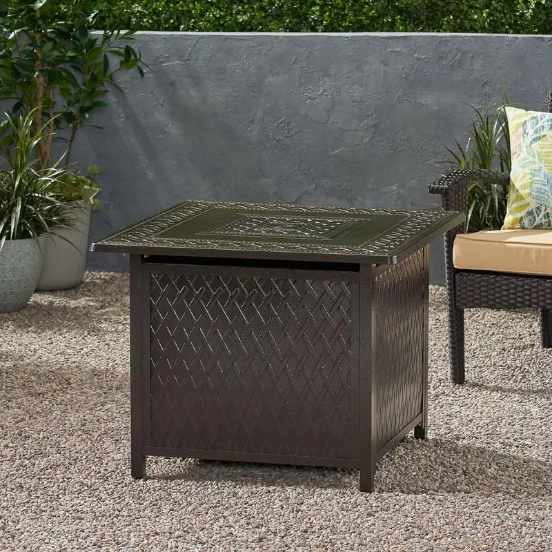 32-Inch Square Propane Fire Pit 2