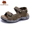 GOLDEN CAMEL Men's Summer Sandals Leather Open Toe Hiking Sandal Walking Beach Shoes for Men Water Athletic Premium Waterproof 1
