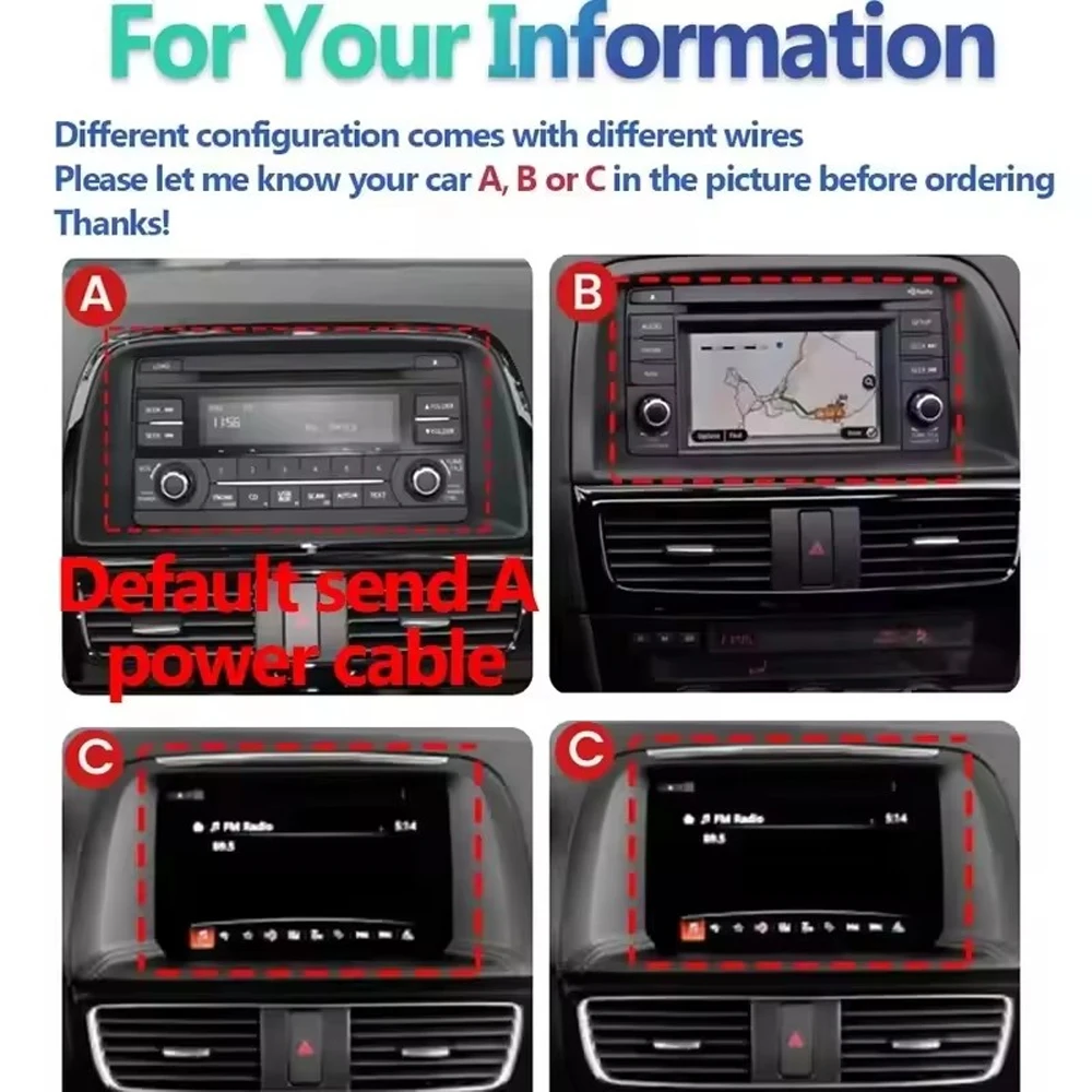 アンドロイド 14 マツダ CX5 CX-5 CX 5 2012 - 2015 カーラジオマルチ