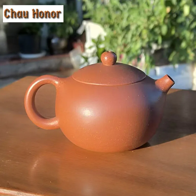 150ml Antique Yixing Purple Clay Teapots Master Handmade Xishi Pot Raw Ore Downhill Mud Kettle Chinese Zisha Tea Set Decoration