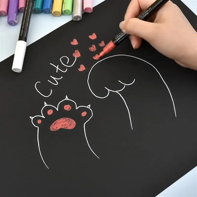 19 Colors Design Art Marker Acrylic Paint Brush Pen Rock Painting Stone Ceramic Glas Wood Canvas DIY Graffiti Drawing Supplie
