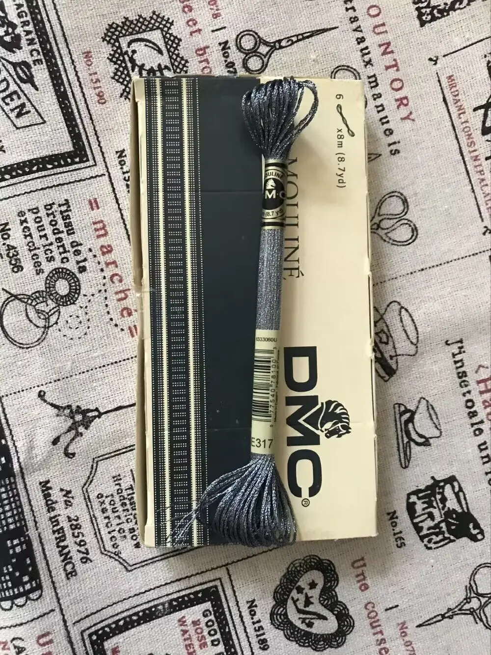 Different Set Original DMC Brand Light Effects Metallic Embroidery Floss 8 Meters 1pcs 6 Strands Cross Stitch Thread