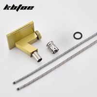 ก๊อกน้ำแบบติดตั้งบนเคาน์เตอร์ สีเทาปืน/สีทองขัดเงา สำหรับอ่างล้างหน้าในห้องน้ำ แบบน้ำร้อนน้ำเย็น พร้อมปุ่มควบคุม  สำหรับอ่างล้างหน้าในห้องน้ำ  แบบติดตั้งบนเคาน์เตอร์  สไตล์โมเดิร์น 6