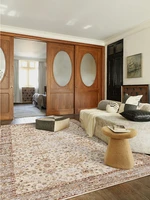 Retro Art Persian Carpet Comfortable Refreshing Bedroom Rug Luxury Living Room Decoration Large Area Carpets Balcony Rugs Tapete 1