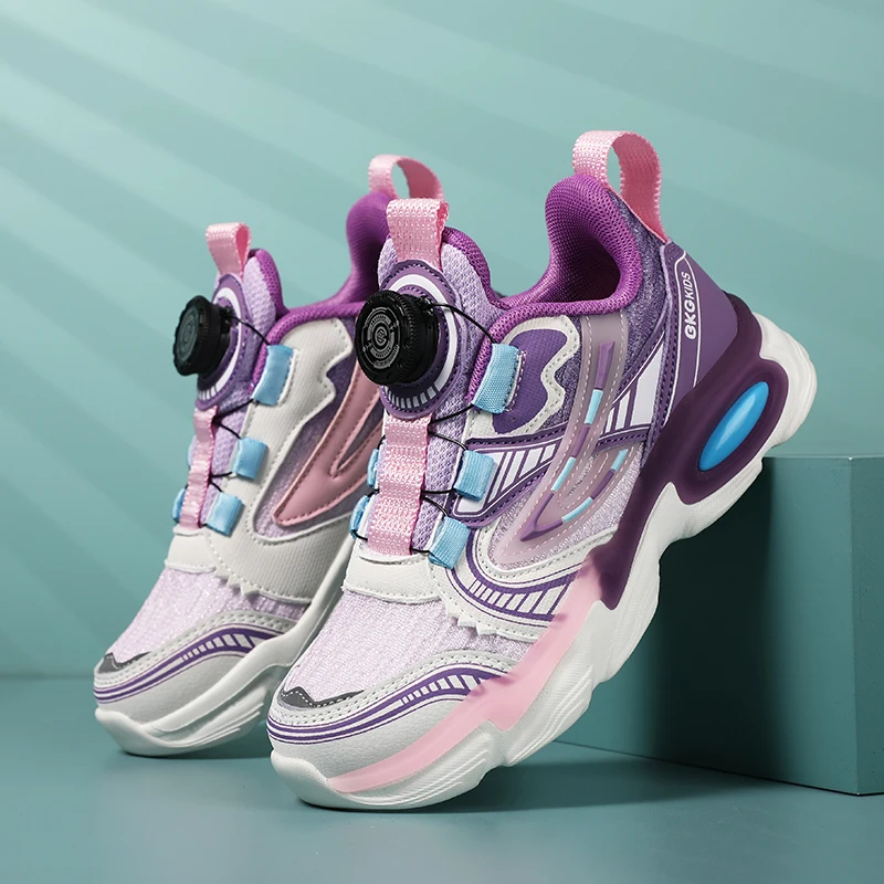 

2023 New Teenager Shoe for Unisex Breathable Children Shoes Boy Top Quality Casual Girls Kid Shoe Quick Lacing Kids Running Shoe