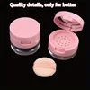 Portable mini portable travel powder packaging box, isolation mesh powder box, convenient elastic mesh powder flipping 3