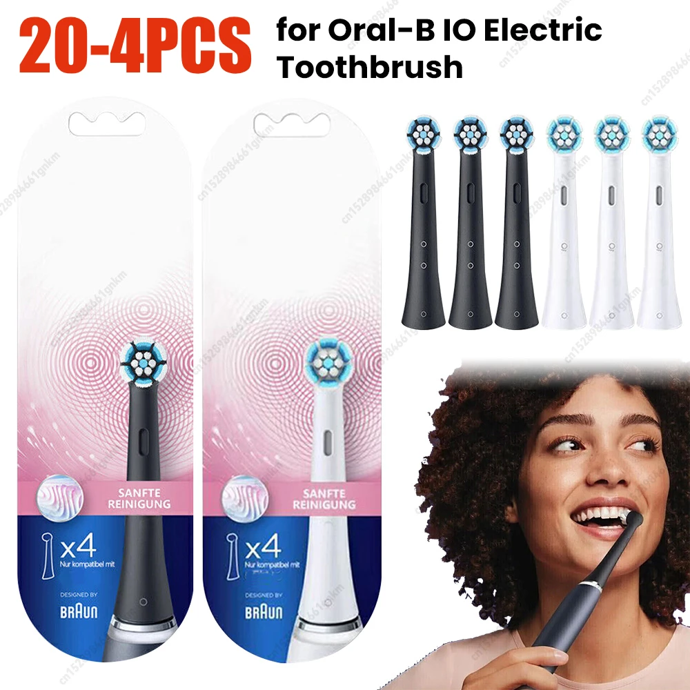 20-4PCS Replacement Toothbrush Heads Professional Ultimate Clean Electric Toothbrush Heads For Oral-B IO Electric Toothbrush
