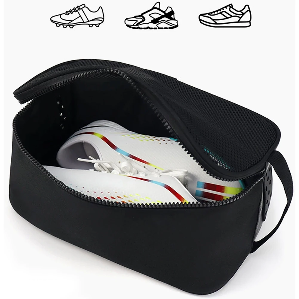 1PCS Shoe Bags for Travel Shoe Pouch Portable Large Shoes Storage Bag Black Packing Cubes for Travel Gym Sport