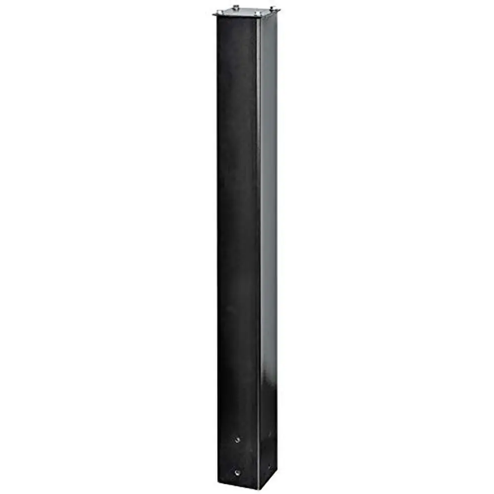Heavy Duty Steel In-Ground Mounting Post 3 Mailboxes Black Durable Powder-Coated Finish Easy Installation Surface Mount