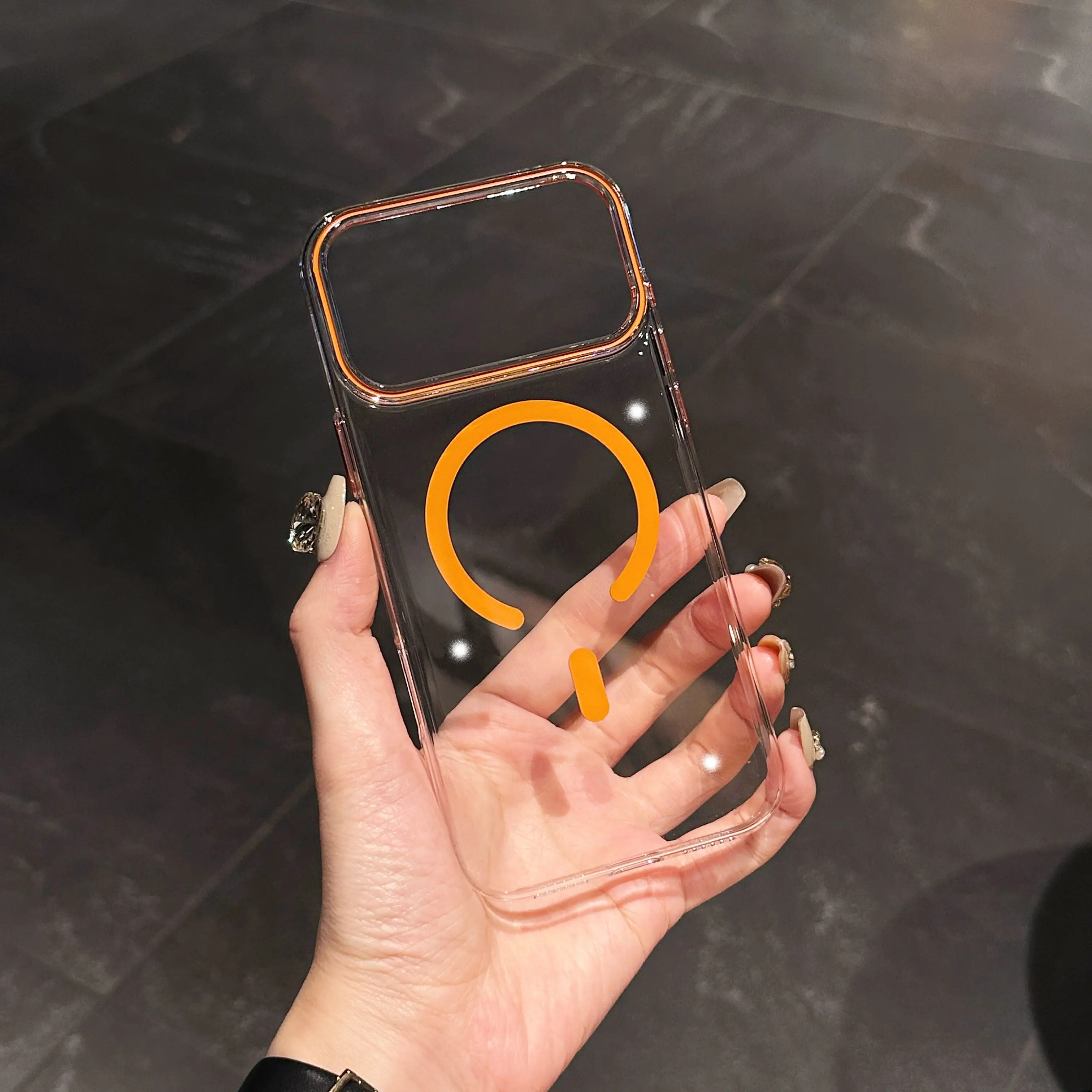 Clear Magnetic Shockproof Phone Case with Magsafe