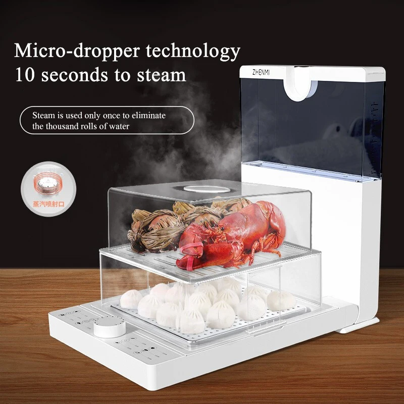 18.8L Steamer Electric Steam Pot Cooking Steaming Food Dumplings Household Pan Warmer Multicooker Electronic Home Cooker Machine 3