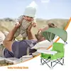 Stylish and Durable High Chair with Adjustable Footrest and Detachable Cushion for Comfortable Feeding,Children's Beach Chair